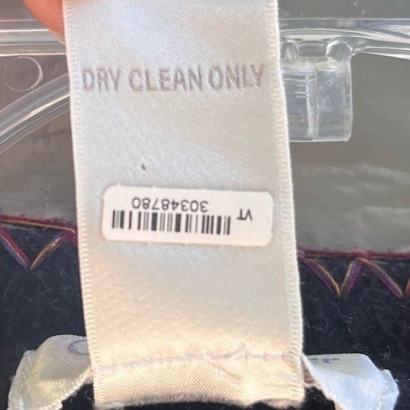 Christopher & Banks Women‎ Embroidered Sweater Shacket Multi Black Sz S/M - Picture 6 of 11